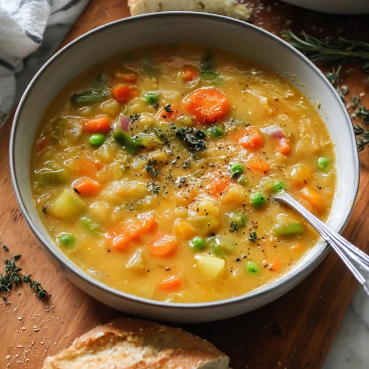 One Pot Vegetable Soup