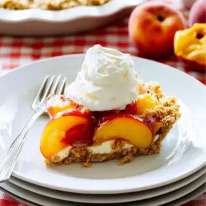 Peach Cheesecake Pie