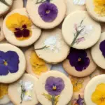 Pressed Flower Cookies