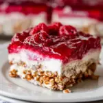 Raspberry Pretzel Salad