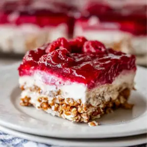 Raspberry Pretzel Salad