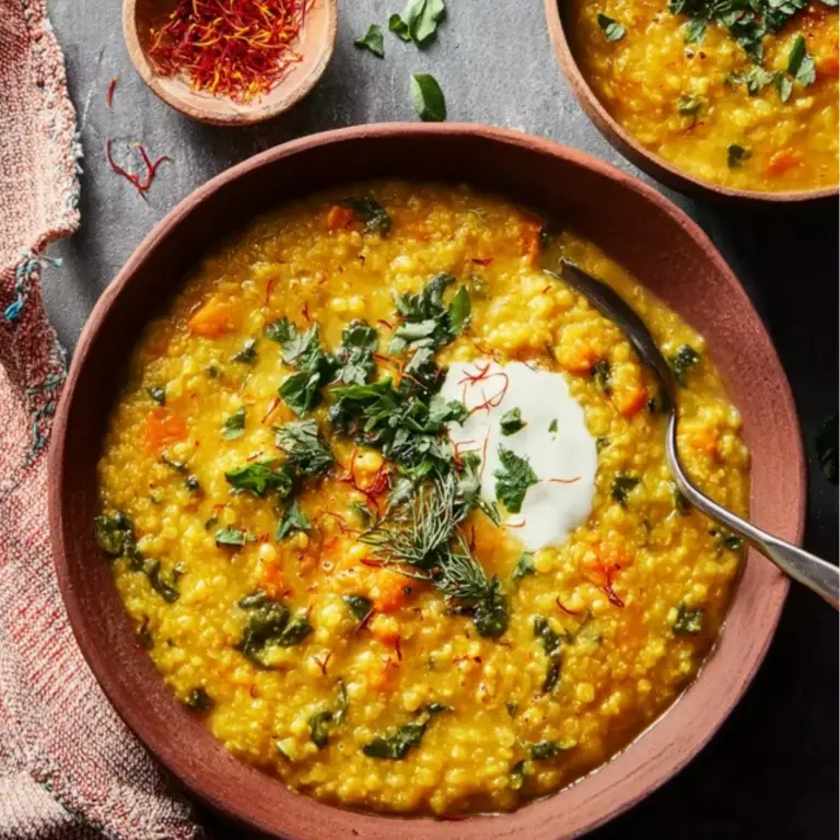 Red Lentil Soup with Saffron