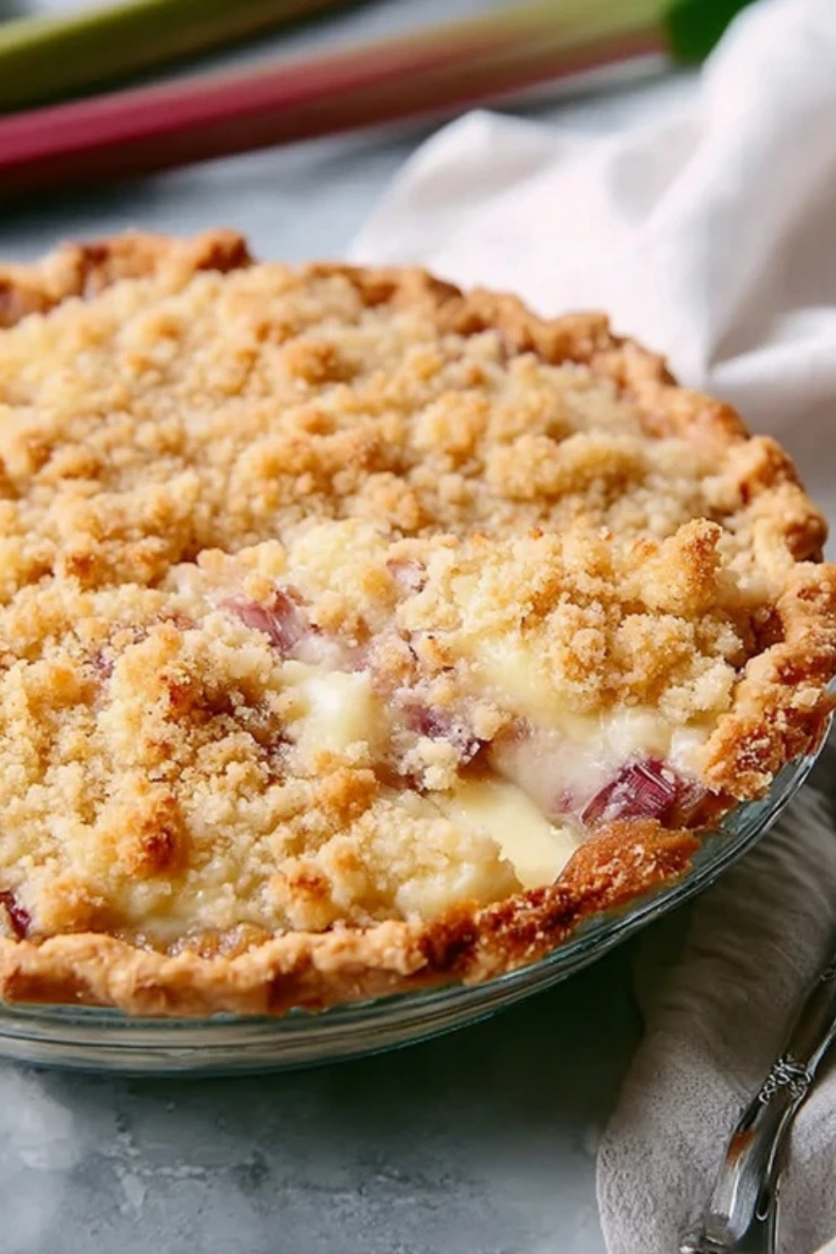 Rhubarb Custard Pie with Crumb Topping (1)