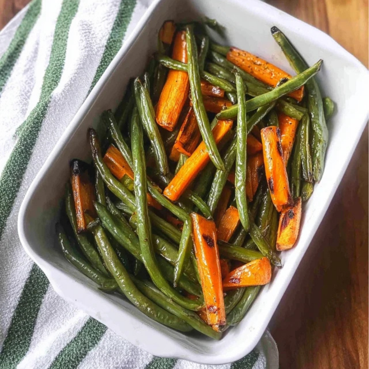 Roasted Green Beans and Carrots