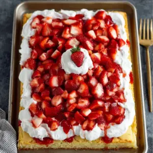 Sheet Pan Strawberry Shortcake