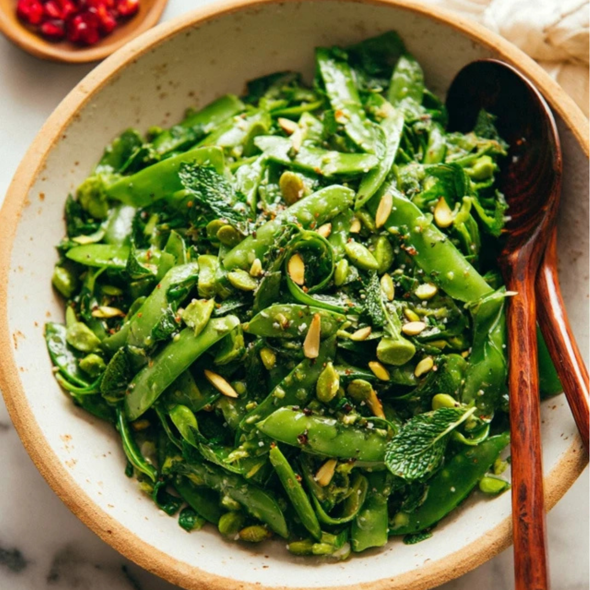 Snap Pea Salad with Zesty Lemon Vinaigrette