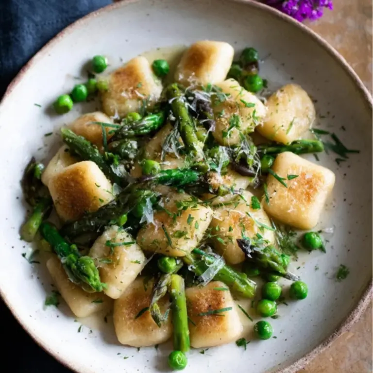 Spring Vegetable Brown Butter Gnocchi