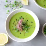 Spring pea soup