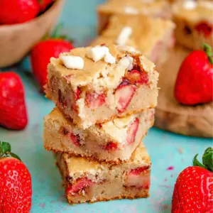 Strawberry Blondies
