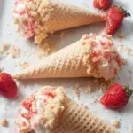 Strawberry Crunch Cheesecake Cones