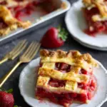 Strawberry Rhubarb Slab Pie