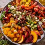 Summer Chopped Tomato Peach Salad