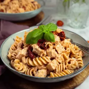 Tofu Pasta with Sundried Tomatoes