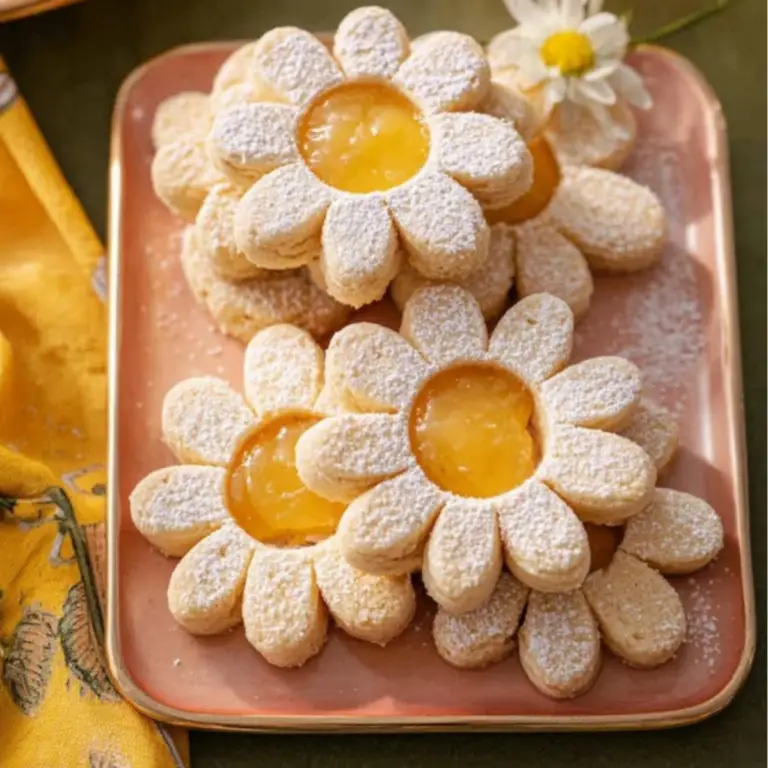 Vegan Lemon Curd Shortbread Cookies