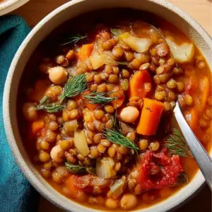 Vegan Mediterranean Lentil Soup