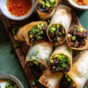 20 Minute Thai Basil Beef Rolls