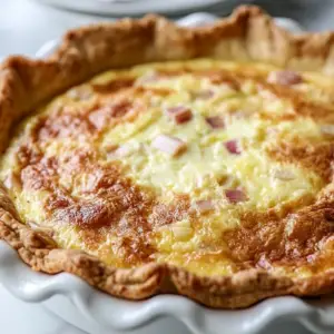 Amish Rhubarb Custard Pie
