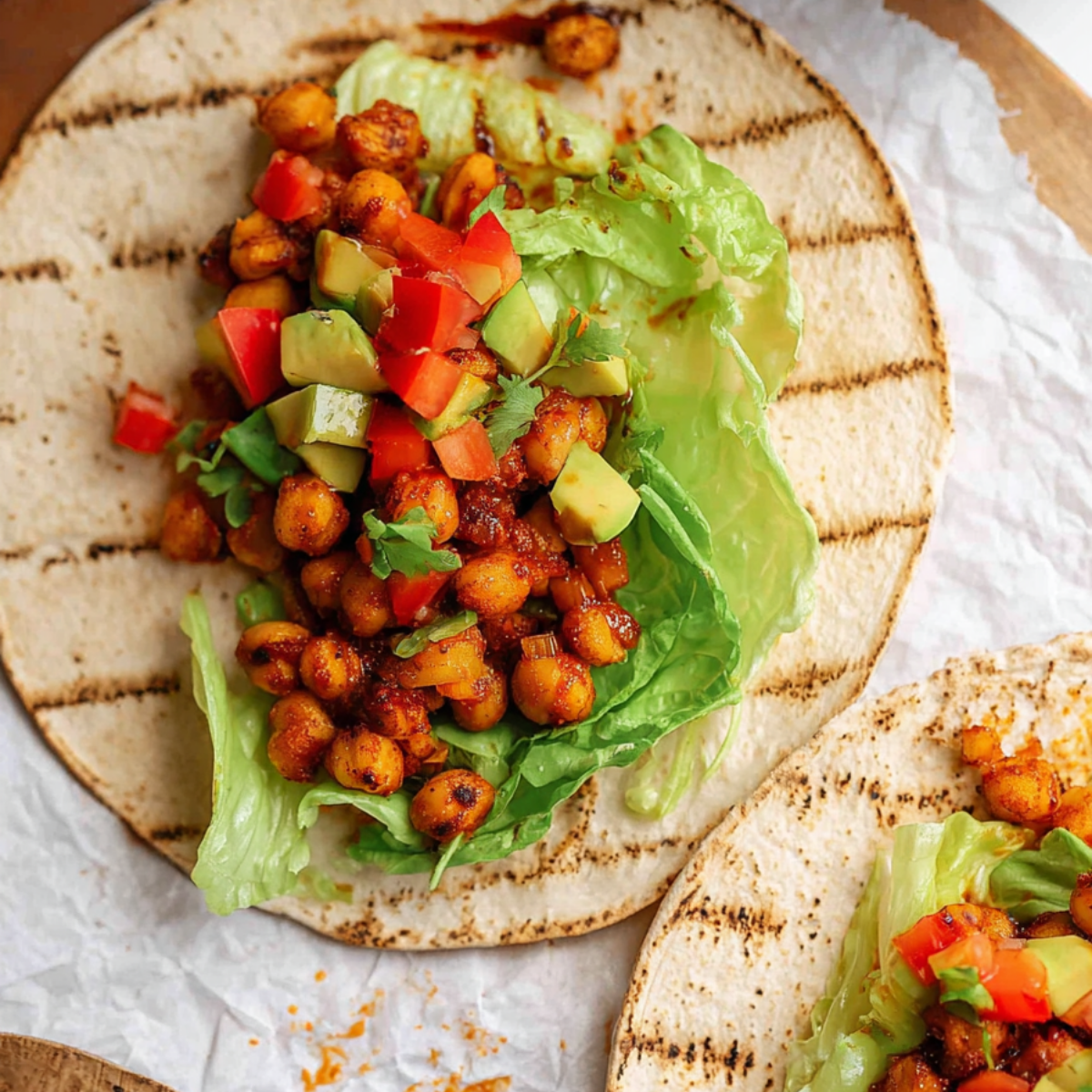 BBQ Chickpea Wrap