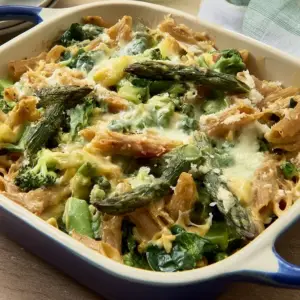 Baked Pasta and Spring Veggies