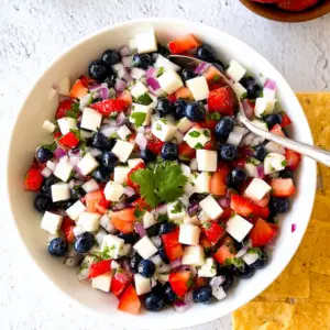 Blueberry Strawberry & Jicama Salsa