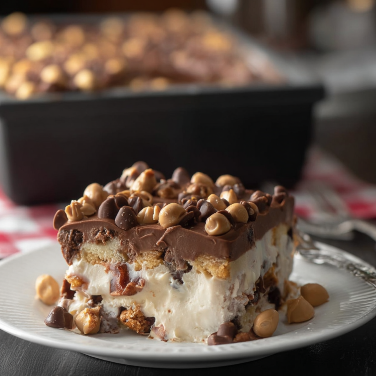 Buster Bar Ice Cream Cake