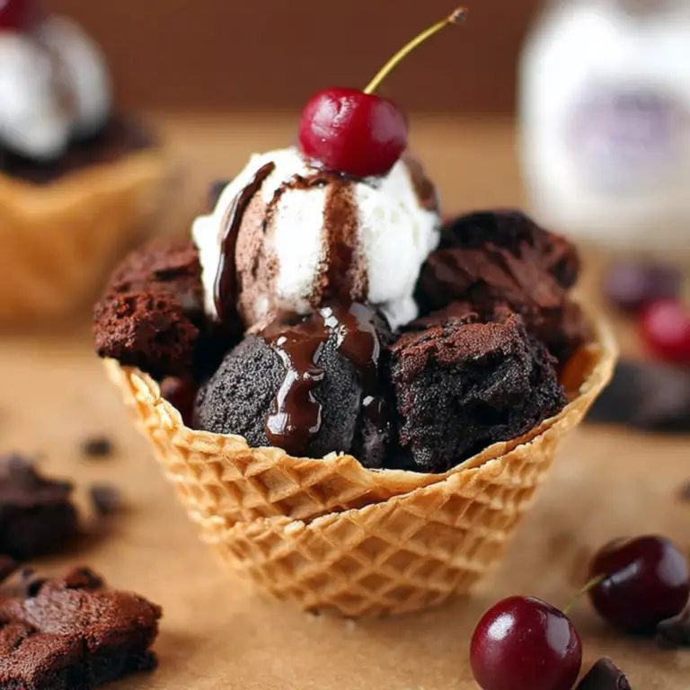 Vegan Chocolate Brownie Sundae