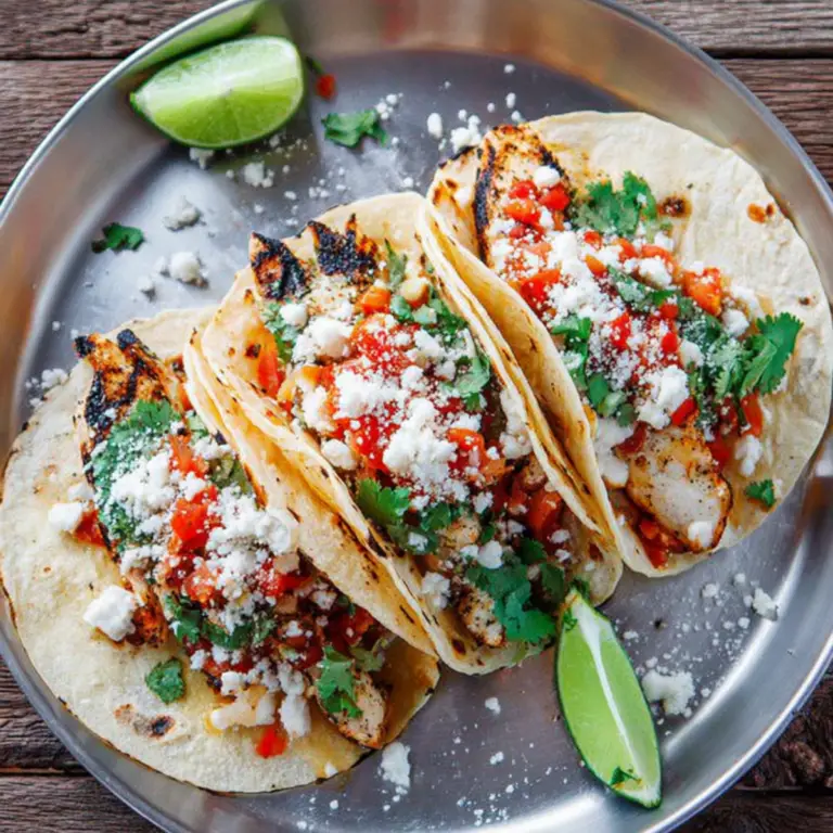 Cilantro Lime Grilled Chicken Tacos