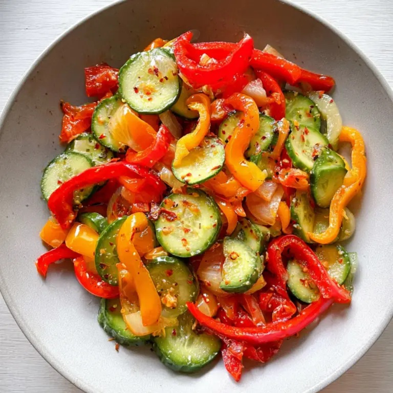 Cucumber and Sweet Pepper Salad