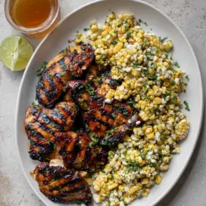 Grilled Hot Honey Chicken with Sweet Corn Salad