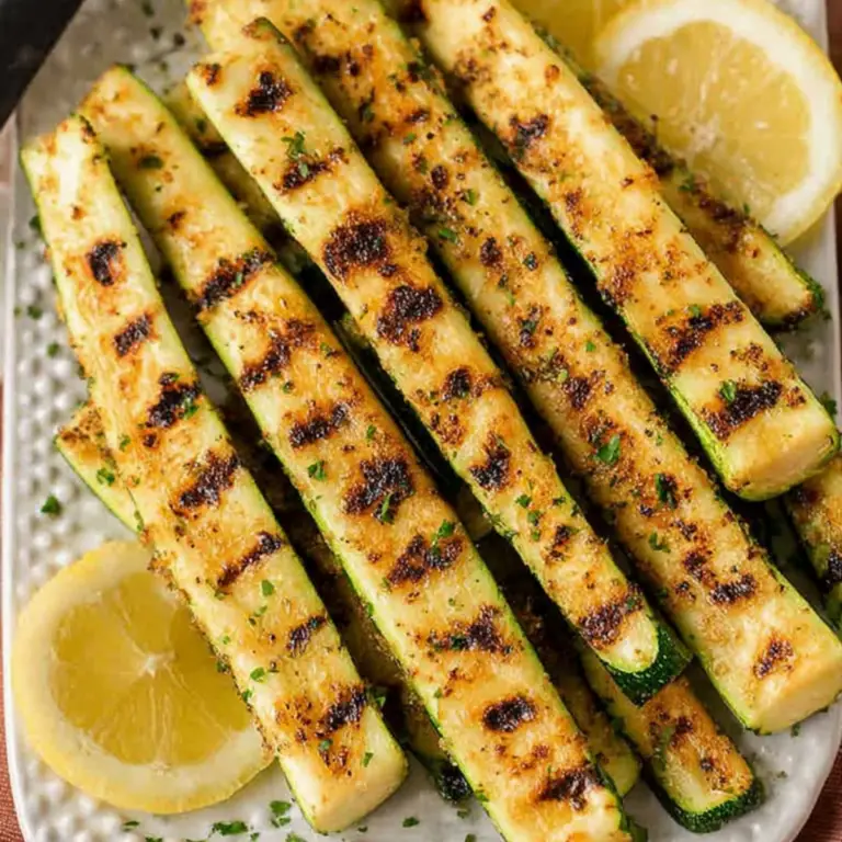 Grilled Zucchini Spears
