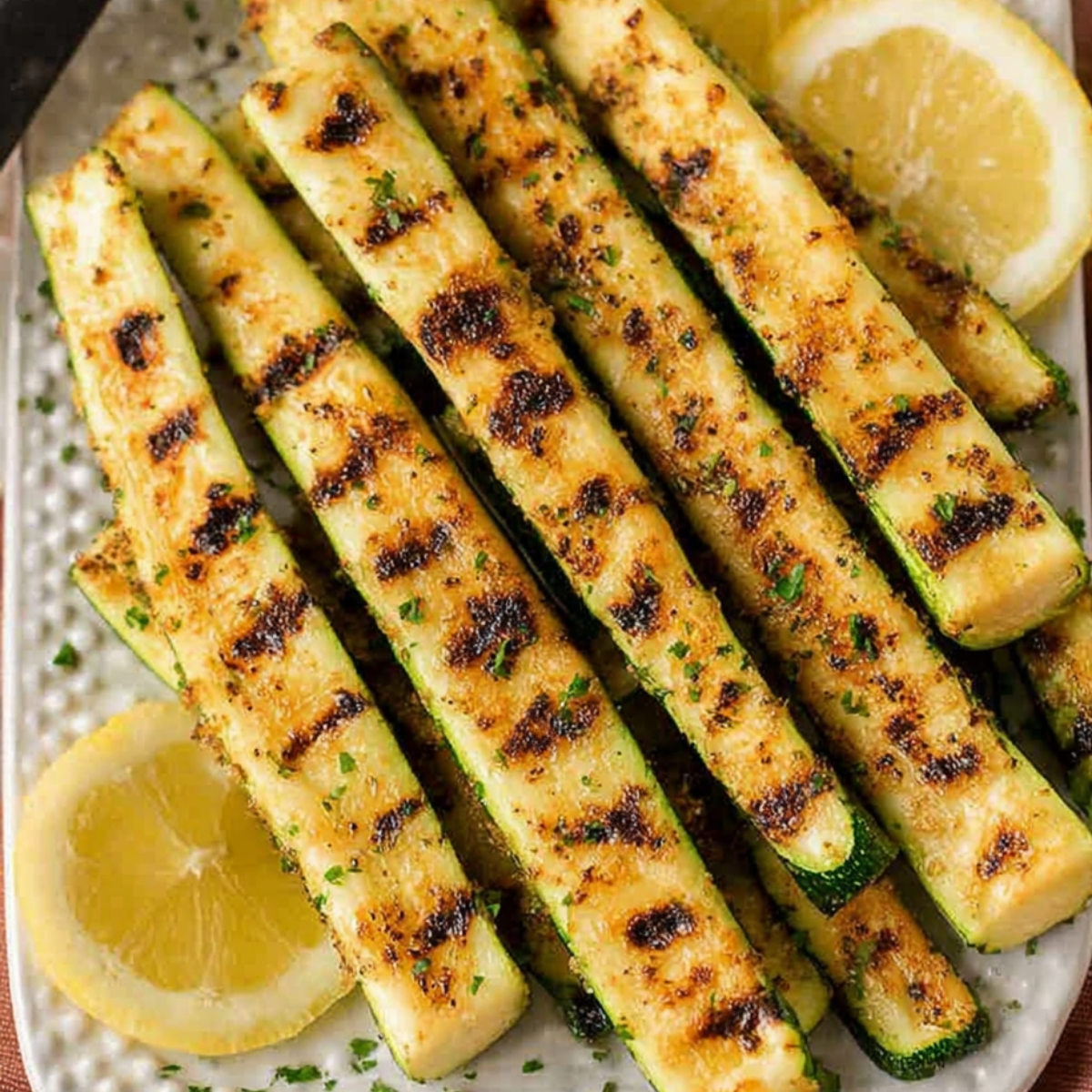 Grilled Zucchini Spears
