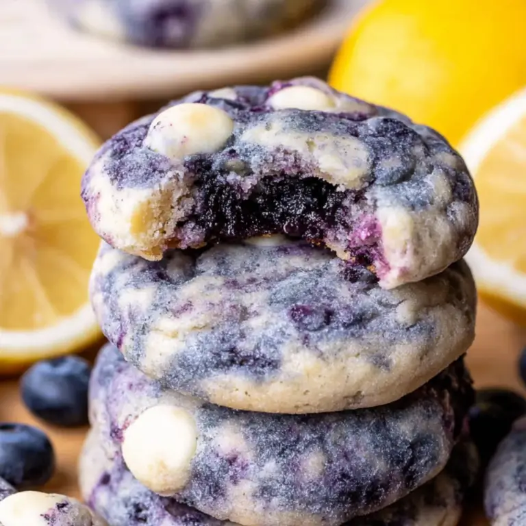 Lemon Blueberry Cheesecake Cookies