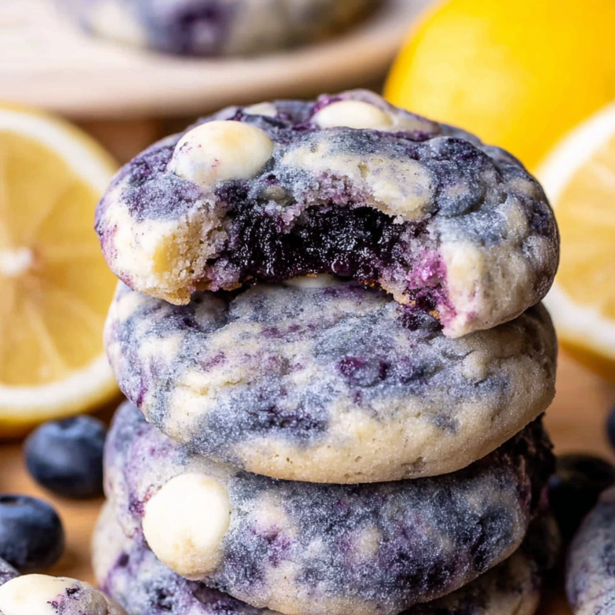 Lemon Blueberry Cheesecake Cookies