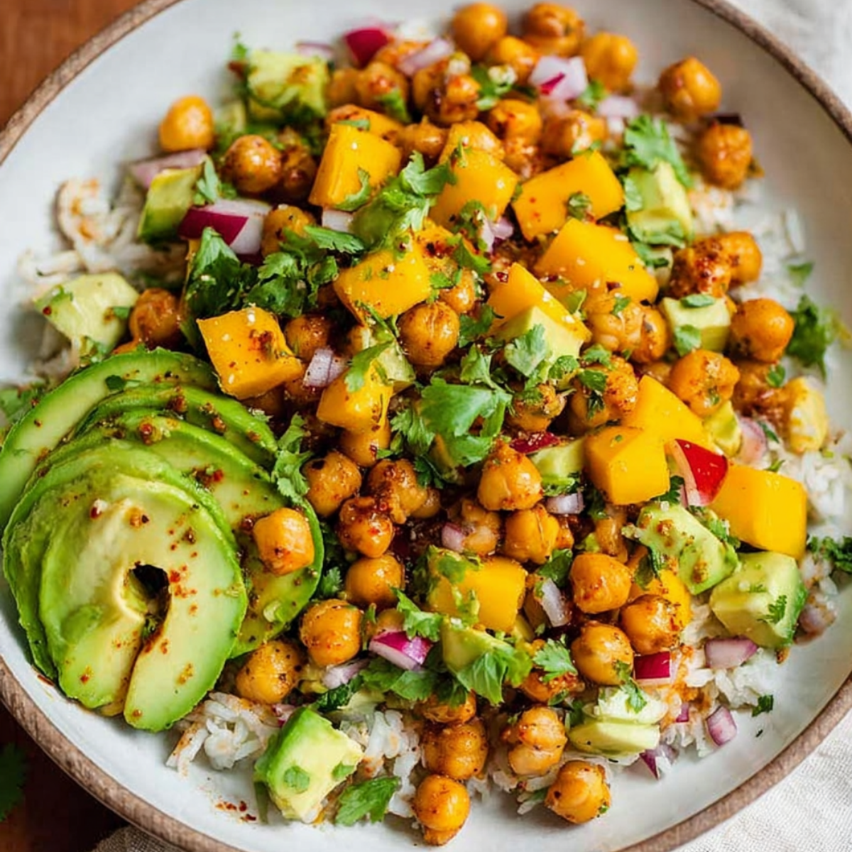 Mango Chickpea Salad