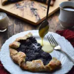 Mulberry Galette w Vanilla Sauce
