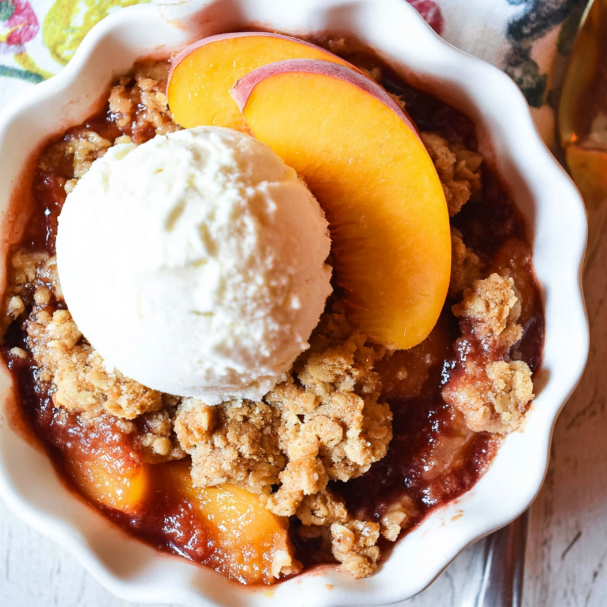 Nectarine Crumble