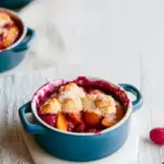 Nectarine & Raspberry Cobbler