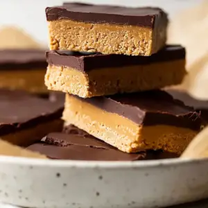 No Bake Peanut Butter Chocolate Bars
