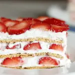 No Bake Strawberry Icebox Cake