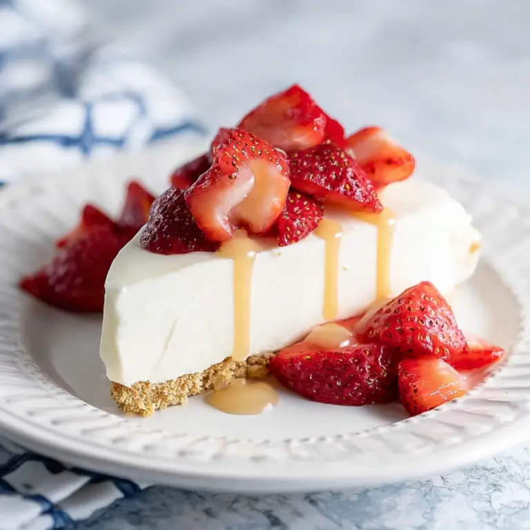 No Bake Vanilla Cheesecake