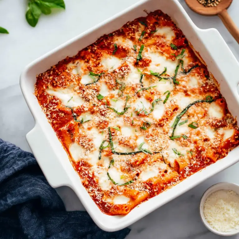 No Boil Baked Ziti