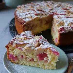 Norwegian Rhubarb Cake