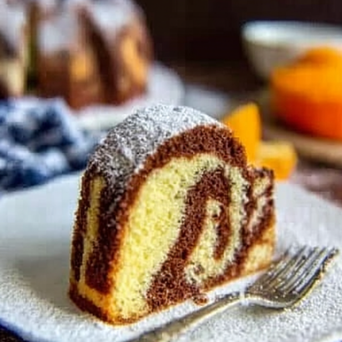 Old Fashioned Marble Pound Cake