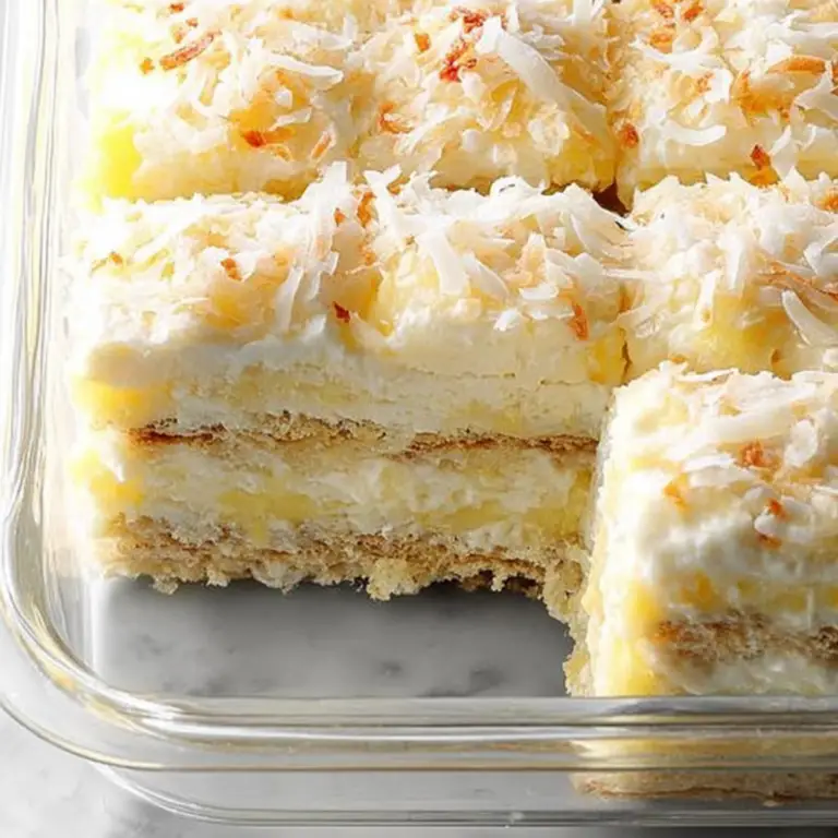 Pina Colada Icebox Cake