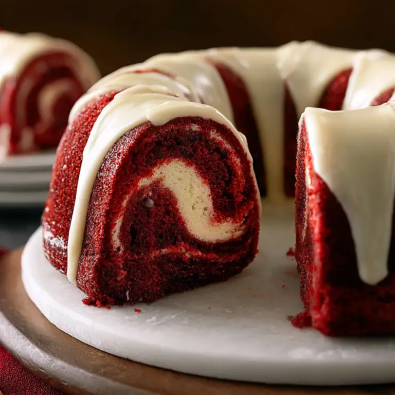 Red Velvet Swirl Bundt Cake