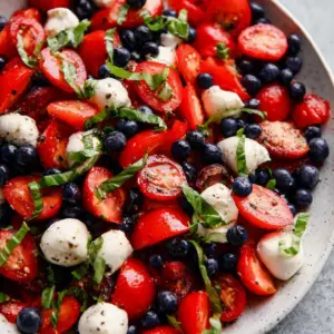 Red, White, and Blue Caprese Salad