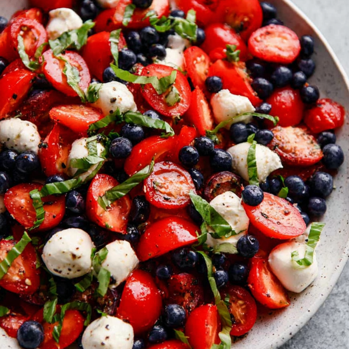 Red, White, and Blue Caprese Salad
