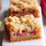 Rhubarb Bars with Shortbread Crust