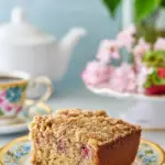 Rhubarb Sour Cream Coffee Cake