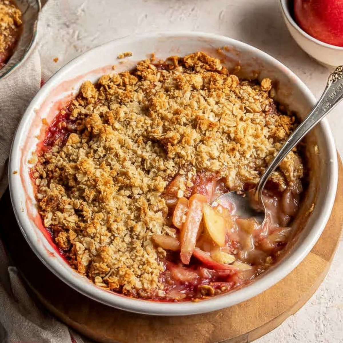 Rhubarb and Apple Crumble